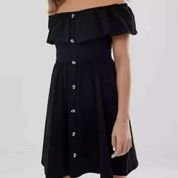 ASOS DESIGN mini button through sundress with tiered skirt 8 - Picture 1 of 7